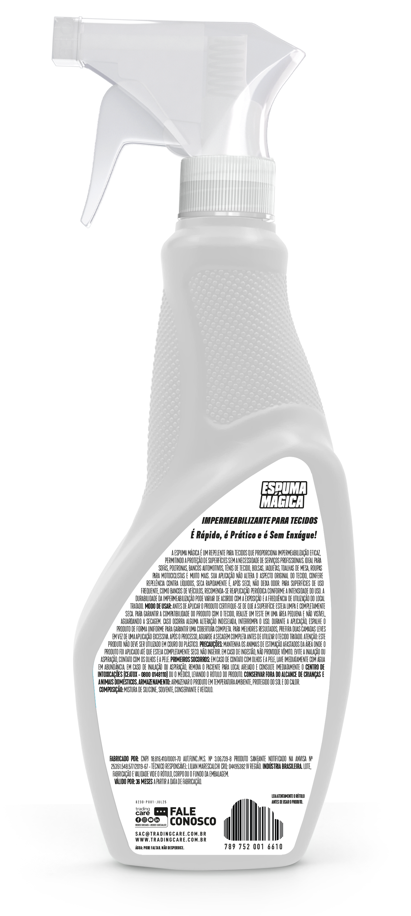 ESPUMA MAGICA IMPERMEABILIZANTE PARA TECIDOS 500ml