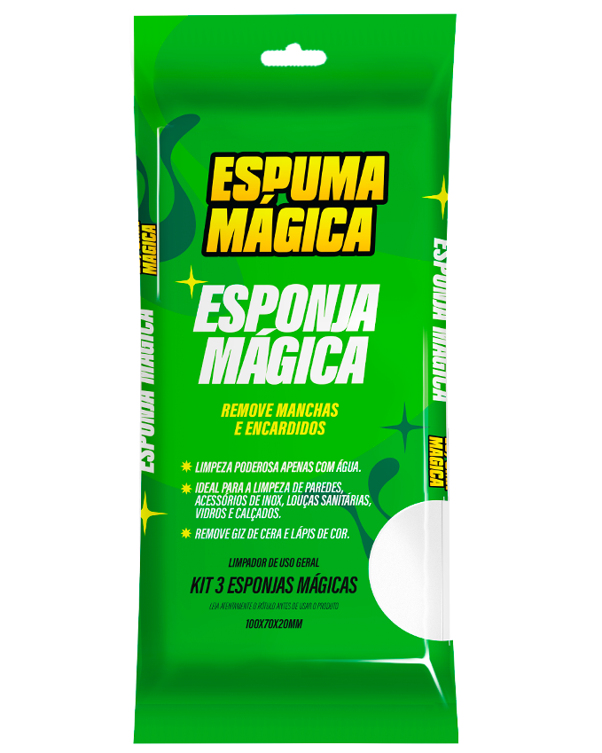 Esponja Magica - Espuma Magica pack com 3 esponjas
